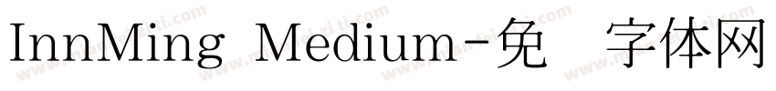 InnMing Medium字体转换